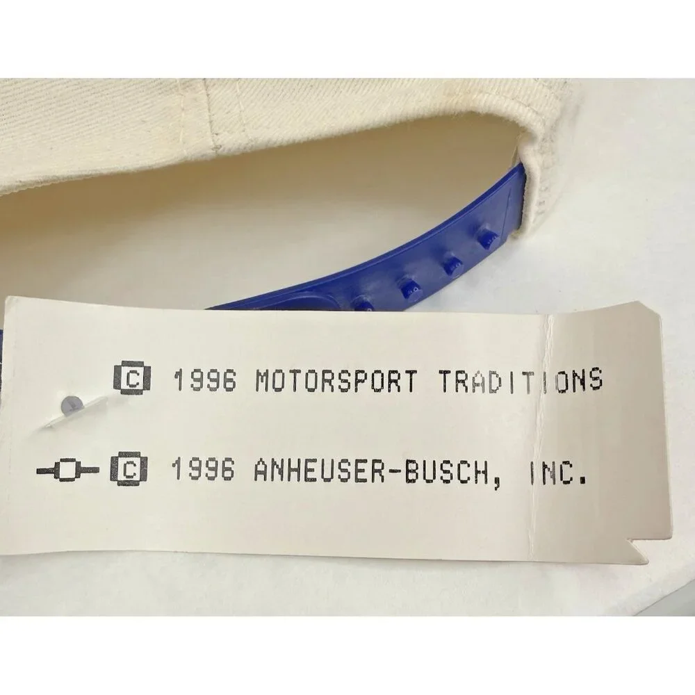 New VTG 90s Ken Schrader Bud Racing Snapback Hat #25 Cap Budweiser Embroidery - Picture 10 of 10